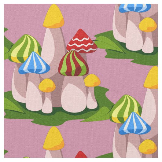 Magic Mushroom Kathedrale Thunder_Cove Stoff (Nahaufnahme)