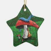 Magic Mushroom Keramikornament (Links)