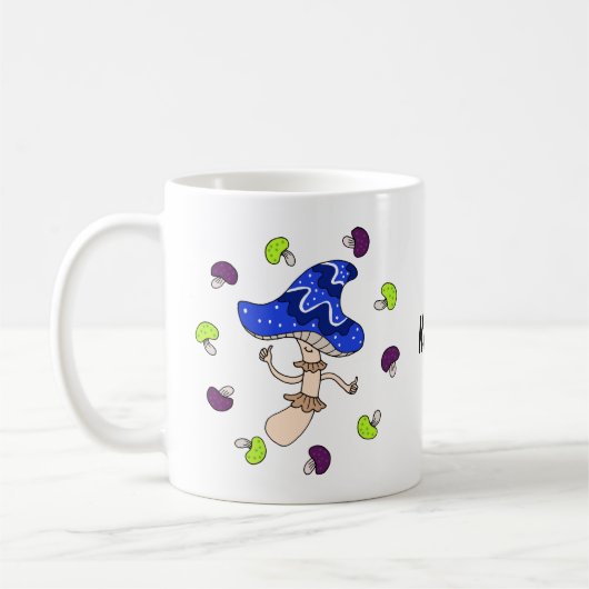 Magic Mushroom Lover komischer seltsamer individue Kaffeetasse (Links)