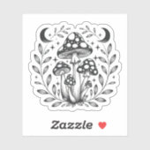 Magic Mushroom Night Aufkleber (Blatt)