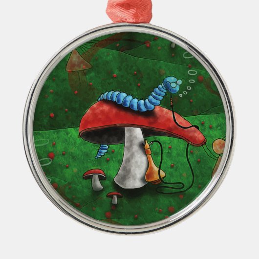 Magic Mushroom Ornament Aus Metall (Vorne)