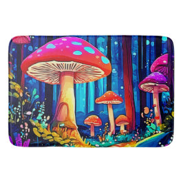 Magic Mushroom Path Design Badematte