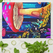 Magic Mushroom Path Design Geschirrtuch (Gefaltet)