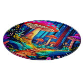 Magic Mushroom Path Design Schneidebrett (Ecke)
