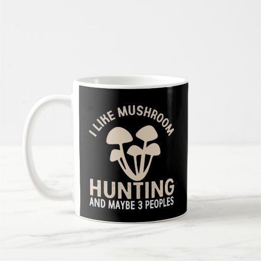 Magic Mushroom Pilzjagd Funny Mushroom Kaffeetasse (Links)