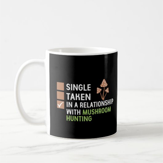 Magic Mushroom Pilzjagd Funny Mushroom Kaffeetasse (Links)