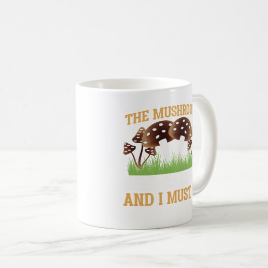 Magic Mushroom Pilzjagd Funny Mushroom Kaffeetasse (VorderseiteRechts)