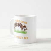 Magic Mushroom Pilzjagd Funny Mushroom Kaffeetasse (Vorderseite Links)