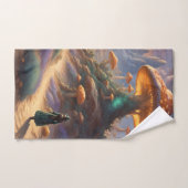 Magic Mushroom Planet Badhandtuch Set (Handtuch)