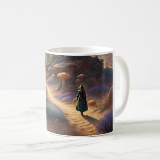 Magic Mushroom Planet Kaffeetasse (VorderseiteRechts)