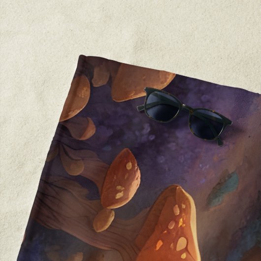 Magic Mushroom Planet Strandtuch (Beispiel)