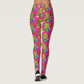 Magic Mushroom Print Leggings (Rückseite)