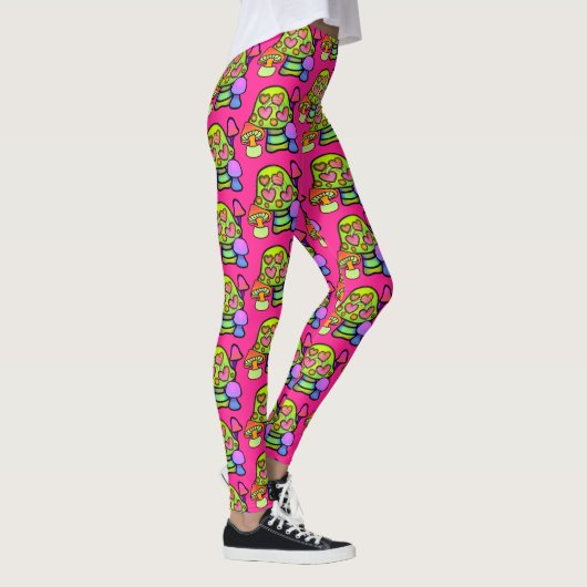 Magic Mushroom Print Leggings (Rechts)
