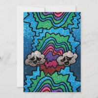 Magic Mushroom Rainbow Glitzer Whimsical Geburtsta