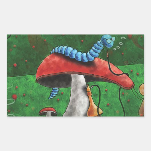 Magic Mushroom Rechteckiger Aufkleber (Vorderseite)