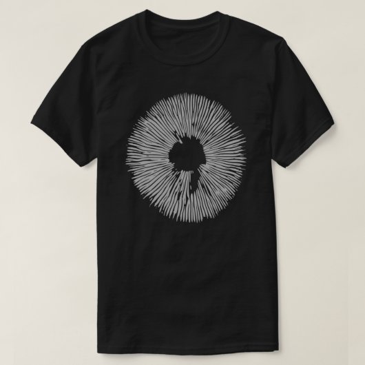 Magic Mushroom Spore Print Psilocybe Cubensis T-Shirt (Design vorne)