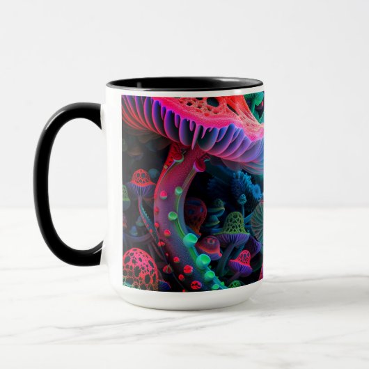 Magic Mushroom Wonderland Tasse (Links)