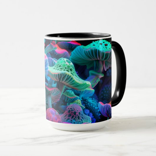 Magic Mushroom Wonderland Tasse (VorderseiteRechts)