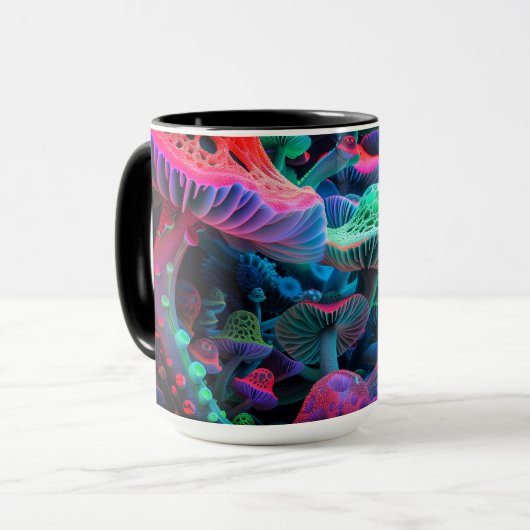Magic Mushroom Wonderland Tasse (Vorderseite Links)