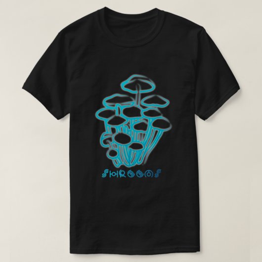 Magic Mushroom Zauberpilz Psychedelic T-Shirt (Design vorne)