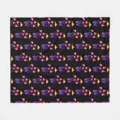 Magic Mushrooms Blanket Fleecedecke (Vorderseite (Horizontal))