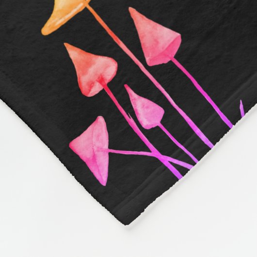 Magic Mushrooms Blanket Fleecedecke (Ecke)