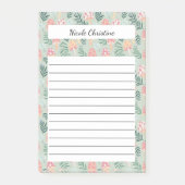 Magic Mushrooms Forest CUSTOM Notepad Lebensmittel Post-it Klebezettel (Vorderseite)