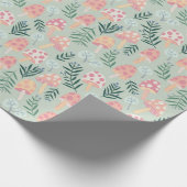 Magic Mushrooms Forest Pattern Geschenkpapier (Ecke)