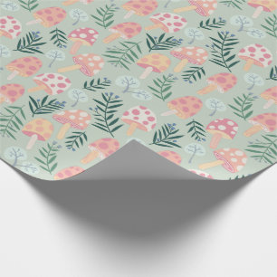 Magic Mushrooms Forest Pattern Geschenkpapier