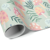 Magic Mushrooms Forest Pattern Geschenkpapier (Rolleneckpunkt)