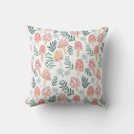 Magic Mushrooms Forest Pattern Kissen