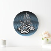 Magic Mushrooms optisches Design Wall Clock. Große Wanduhr (Zuhause)