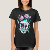 Magic Mushrooms Psychedelic White Mushroom Eyes Ar T-Shirt (Vorderseite)