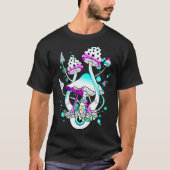 Magic Mushrooms Psychedelic White Mushroom Eyes Ar T-Shirt (Vorderseite)