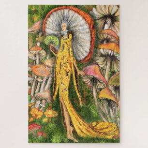 Magic Mushrooms Queen Fantastic Fairytale Malerei Puzzle