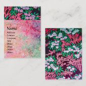 MAGIC MYRTLE florale funkelnde Reflektionen Rosa Visitenkarte (Vorne/Hinten)
