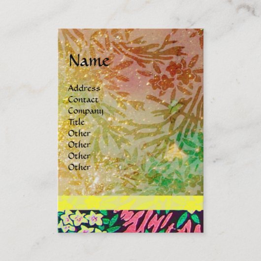 MAGIC MYRTLE / Sinkende Gold Reflektionen Visitenkarte (Vorderseite)