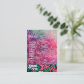 MAGIC MYRTLE / Sinkende Gold Reflektionen Visitenkarte (Stehend Vorderseite)