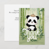 Magic Niedlich Panda Dankeskarte (Vorne/Hinten)