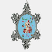 magic of christmas schneeflocken Zinn-Ornament (Links)