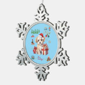 magic of christmas schneeflocken Zinn-Ornament (Rechts)