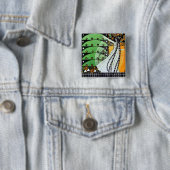 MAGIC OF THE FRING Hellgrün, schwarz, gelb Button (Beispiel)