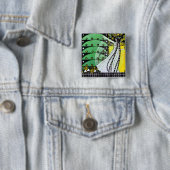 MAGIC OF THE FRING Hellgrün, schwarz gelb Button (Beispiel)