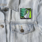 MAGIC OF THE FRING Hellgrün, schwarz gelb Button (Beispiel)