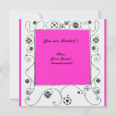 MAGIC OF THE SPRING hell violett, weiß braun Einladung (Rückseite)