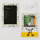 MAGIC OF THE SPRING Hellgelb Visitenkarte (Vorne/Hinten)