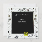 MAGIC OF THE SPRING Hellgrün, weiß, gelb Einladung (Rückseite)