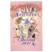 Magic of the Unicorns Calendar 2021 Kalender (Titelbild)