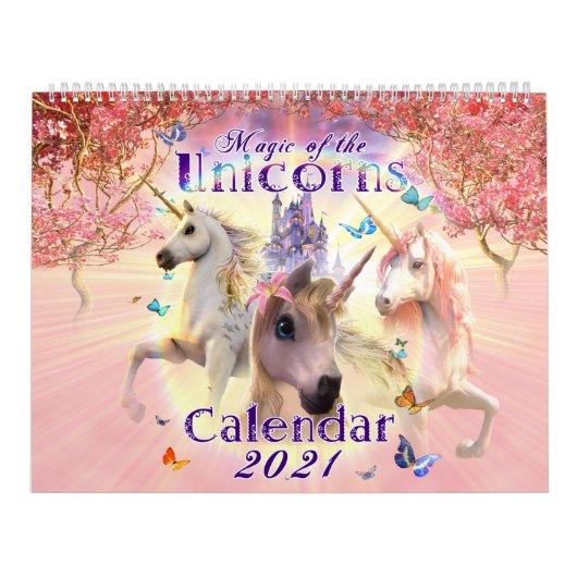 Magic of the Unicorns Calendar 2021 Kalender (Titelbild)