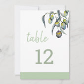 Magic Olive Watercolor Handgemalt Ankündigung (Vorderseite)